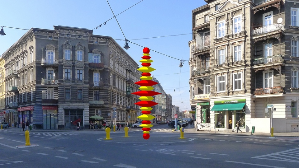 Autorem Frygi jest polski artysta - Maurycy Gomulicki. Jego rzeźba będzie miała siedem metrów wysokości i będzie żółto-czerwona. Mat. Maurycy Gomulicki