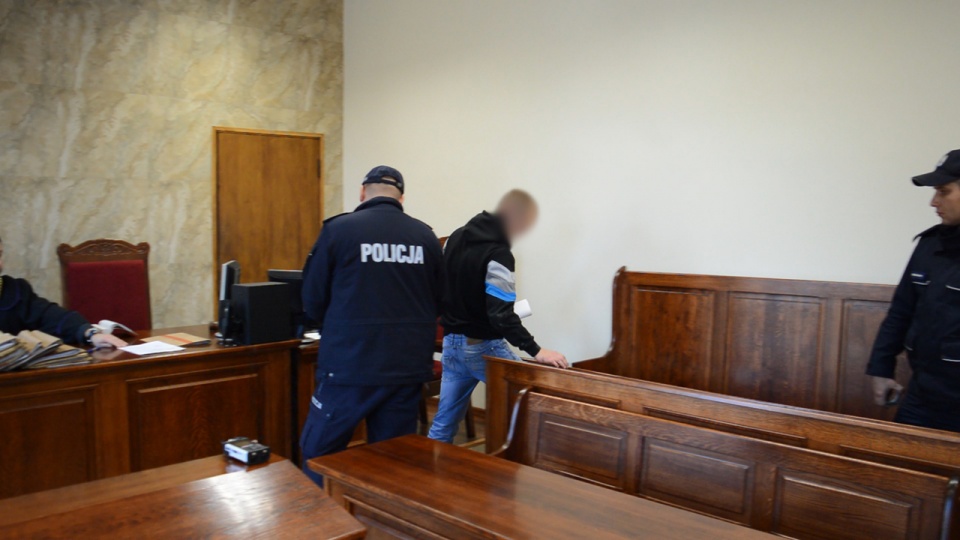 22-latek najbliższe trzy miesiące spędzi w areszcie. Fot. Lobez24.pl