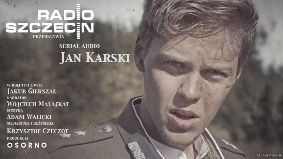 Serial audio "Jan Karski" - na zdjęciu odtwórca głównej roli Jakub Gierszał. Fot. Radio Szczecin