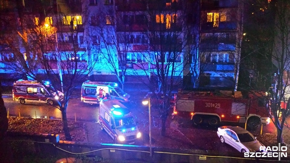 Nie wiadomo, co było przyczyną pożaru mieszkania na ulicy Józefa. Fot. Jarosław Gaszyński [Radio Szczecin]