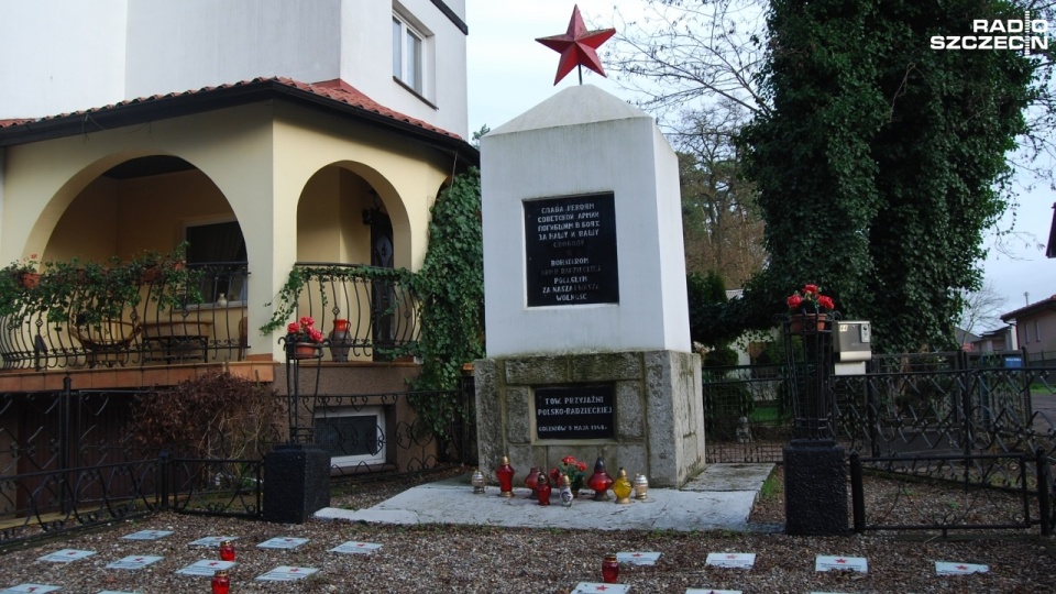 Monument stoi przy ul. Wolińskiej w Goleniowie. Fot. Paweł Palica [Radio Szczecin]