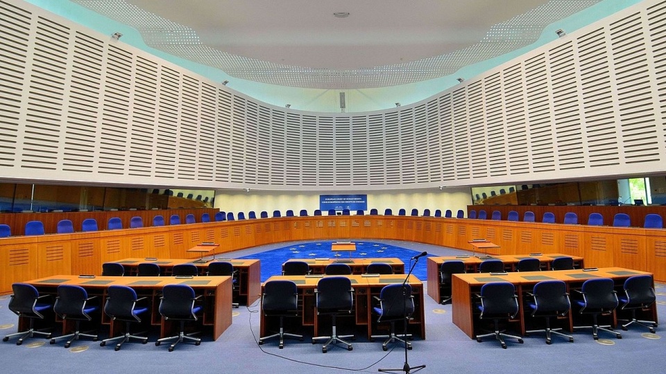 Europejski Trybunał Praw Człowieka, główna sala rozpraw. Fot. www.wikipedia.org / Adrian Grycuk
