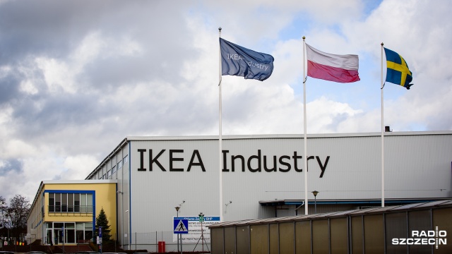 Firma Ikea Industry w ciągu roku produkuje około miliona mebli, które trafiają do sklepów Ikei na całym świecie. Fot. Konrad Nowak [Radio Szczecin] Ikea zwalnia w Goleniowie [WIDEO, ZDJĘCIA]