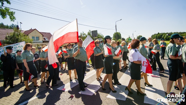Celnicy protestują w Lubieszynie. Fot. Konrad Nowak [Radio Szczecin] Celnicy protestowali w Lubieszynie [WIDEO, ZDJĘCIA]