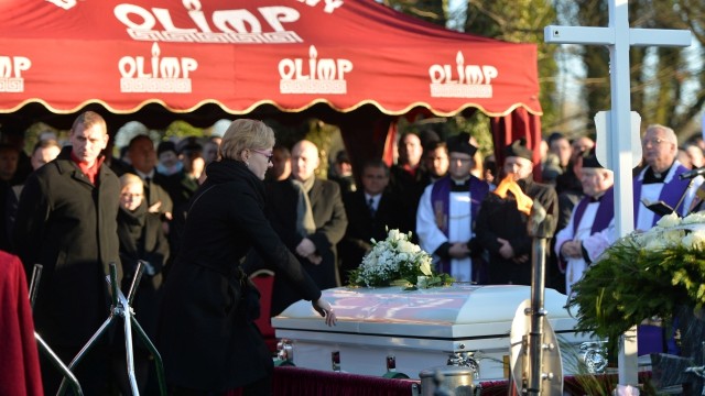 Pogrzeb Łukasza Urbana - kierowcy, który zginął w zamachu terrorystycznym w Berlinie. Fot. Łukasz Szełemej [Radio Szczecin] Tłumy pożegnały kierowcę zabitego w zamachu terrorystycznym w Berlinie [WIDEO, ZDJĘCIA]
