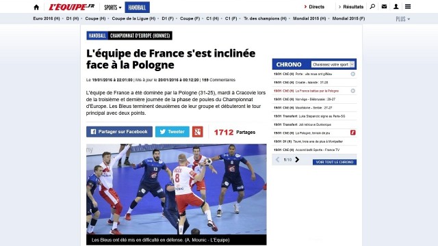 Francuskie media: To bolesny upadek