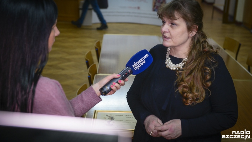 Małgorzata Frymus, dziennikarka Radia Szczecin i reżyserka filmu. Fot. Jarosław Gaszyński [Radio Szczecin]