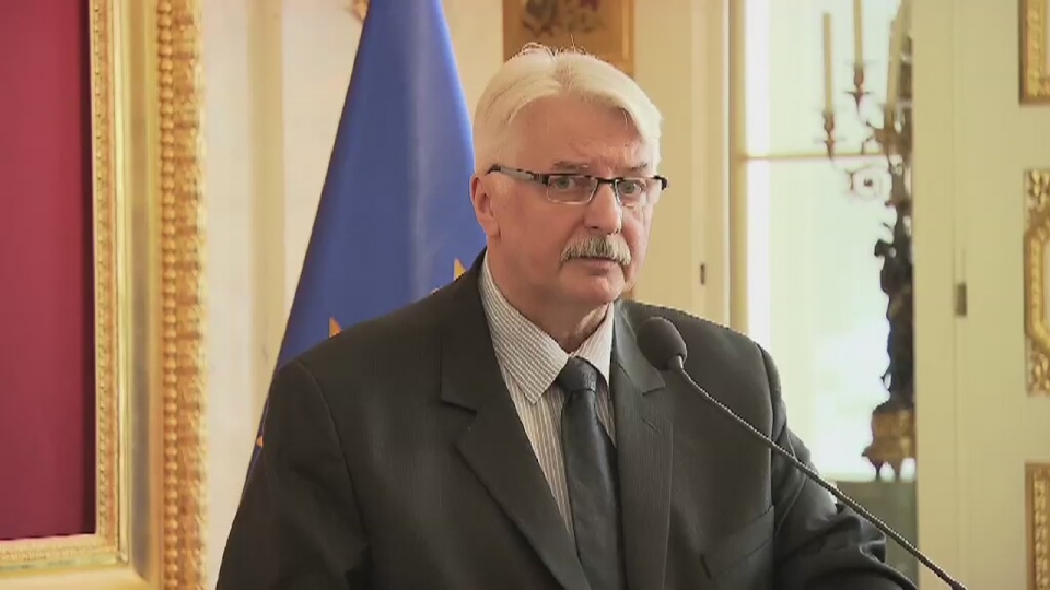 Minister spraw zagranicznych Witold Waszczykowski. Fot. TVN24/x-news