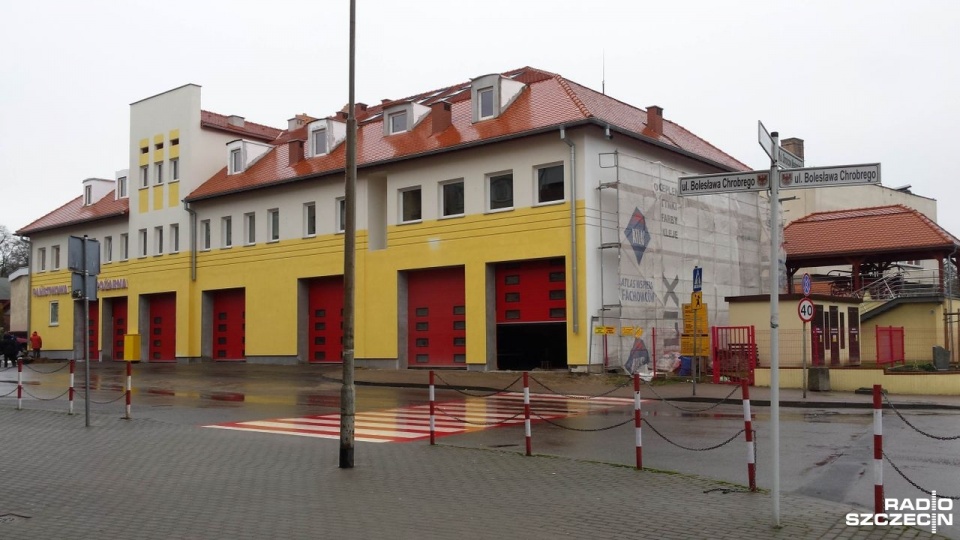 Komenda straży pożarnej w Choszcznie. Fot. Łukasz Rabikowski [Radio Szczecin]