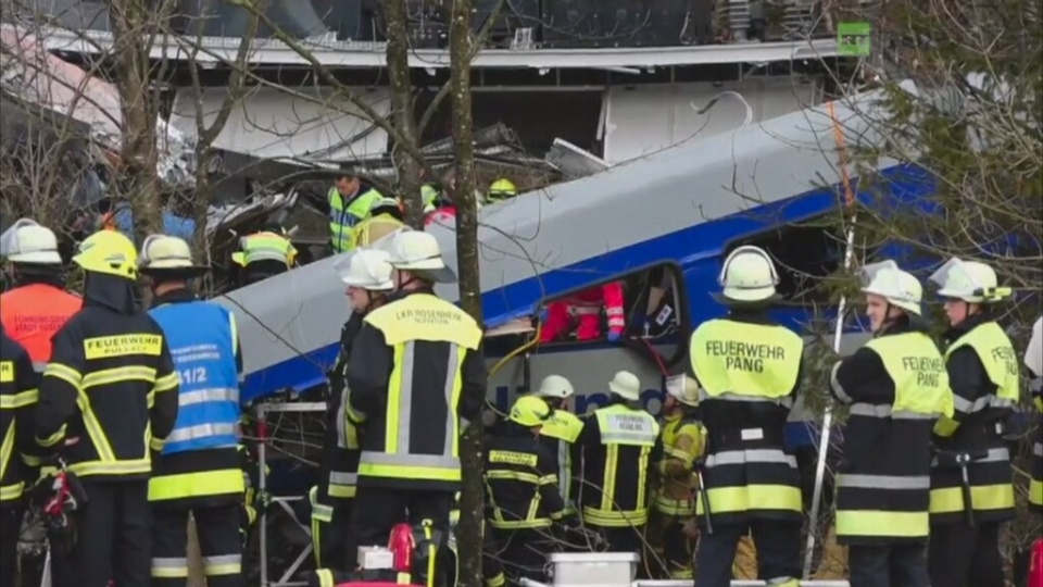 Katastrofa kolejowa w Bawarii. Fot. RUPTLY/x-news