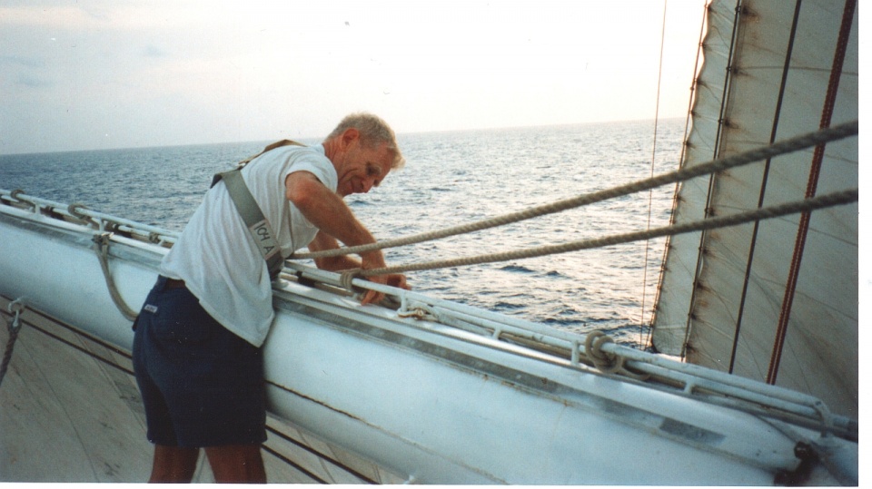 Na reji, Ocean Indyjski 1997. Fot. Archiwum Wojciech Jacobson