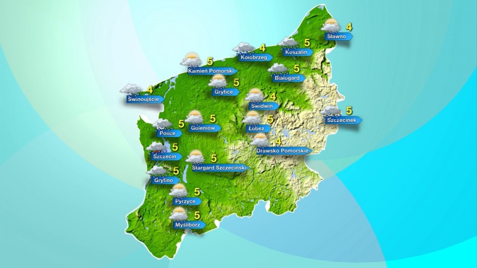 Mapa pogody na sobotę. Fot. TVN Meteo Active/x-news
