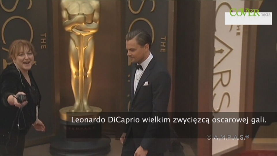Wydarzeniem był dopiero pierwszy w bardzo bogatej karierze Oscar w kategorii najlepszy aktor dla Leonardo Di Caprio za rolę w filmie "Zjawa". Fot. Cover Video/x-news