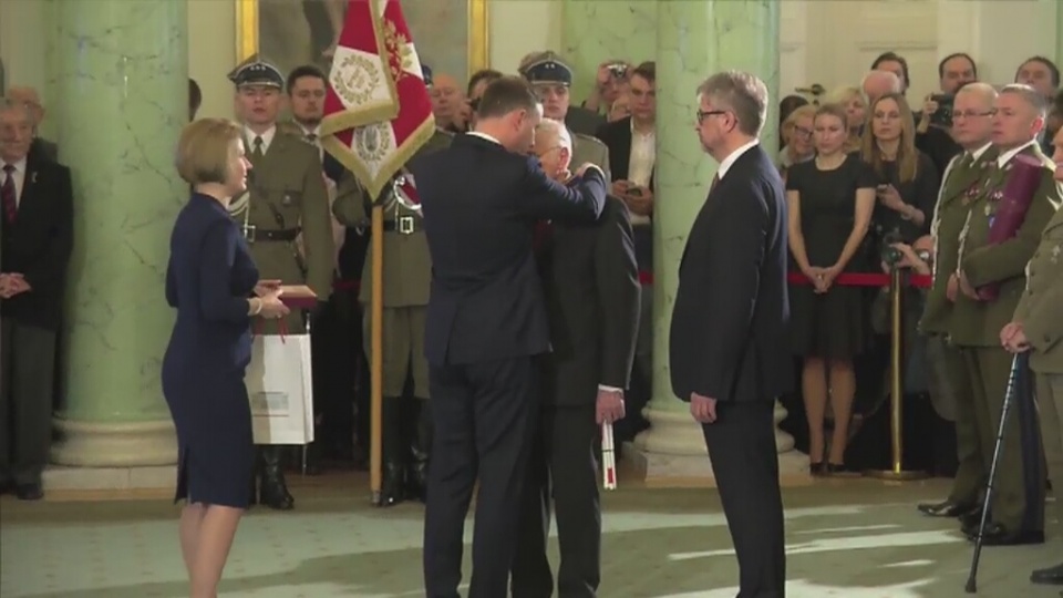 Żołnierzy Wyklętych uhonorował we wtorek prezydent Andrzej Duda. Fot. TVN24/x-news