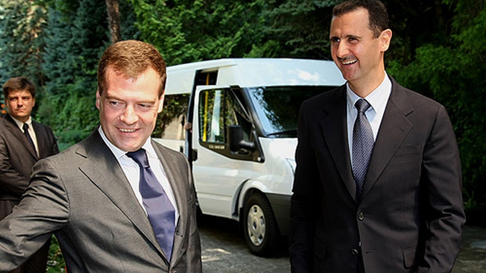 Dimitri Miedwiediew i Baszszar al-Asad. Fot. Kremlin.ru