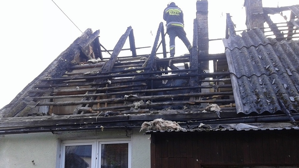Pożar w Czelinie wybuchł w minioną sobotę. Fot. www.kppspgryfino.pl