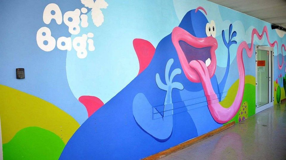 Malowidło na korytarzu w Centrum Zdrowia Dziecka. Fot. Facebook Centrum Zdrowia Dziecka