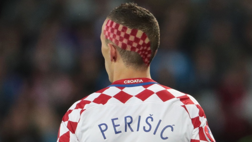 Iwan Perisić - jedna z gwiazd Chorwacji. Fot. www.twitter.com/UEFAEURO