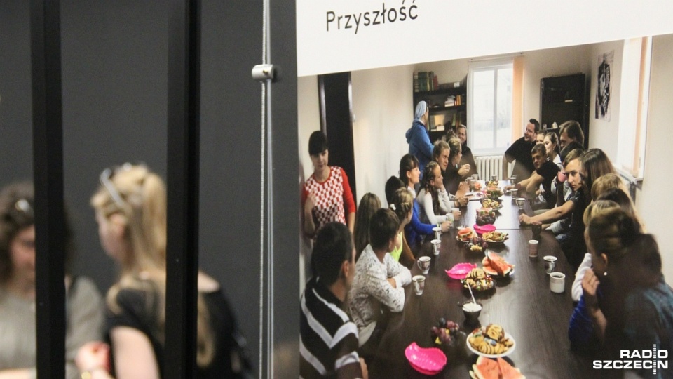 "Polacy w Kazachstanie" to tytuł wystawy, której autorami są młodzi ludzie z Duszpasterstwa Akademickiego u szczecińskich chrystusowców. Fot. Piotr Kołodziejski [Radio Szczecin]