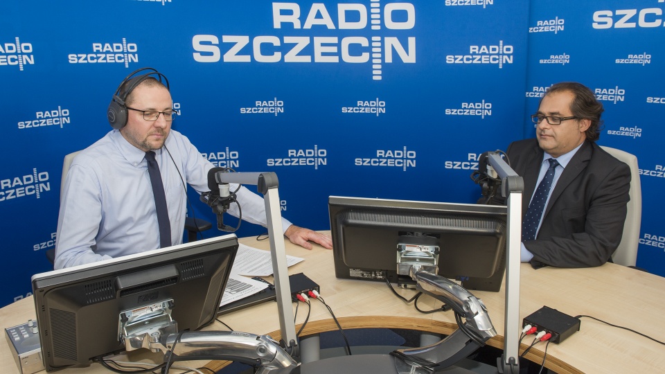 Tomasz Chaciński i Marek Gróbarczyk. Fot. Piotr Sawiński [Radio Szczecin]
