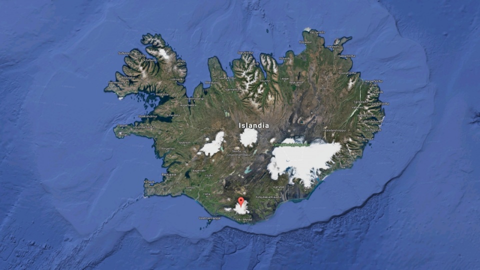 Wulkan Katla w Islandii. Fot. www.google.pl/maps