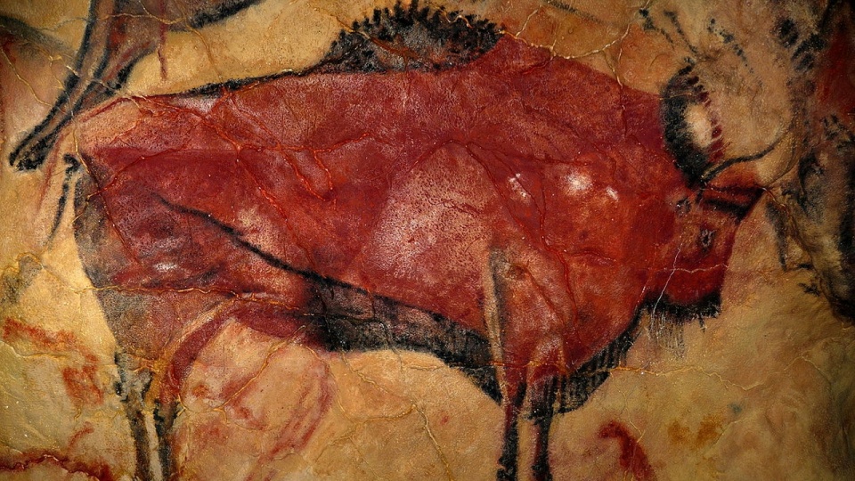 Fragment rysunku naskalnego z jaskiń Altamiry. Fot. www.wikipedia.org / Rameessos