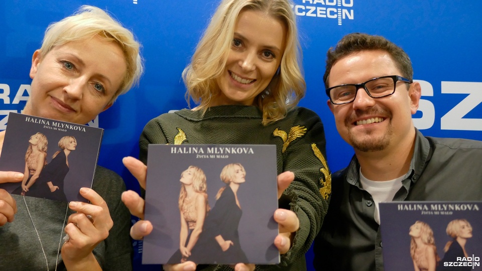 Halina Mlynkova w Radiu Szczecin. Fot. Maciej Myszkowiak [Radio Szczecin]