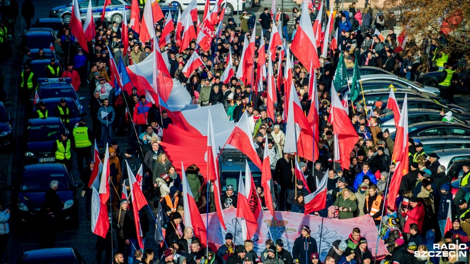 VI Marsz Niepodległości w Szczecinie. Fot. Olaf Nowicki [Radio Szczecin]