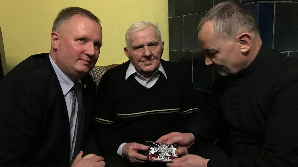 95. urodziny Andrzeja Kiszki, najstarszego Żołnierza Wyklętego. Fot. Kamil Nieradka [Radio Szczecin]