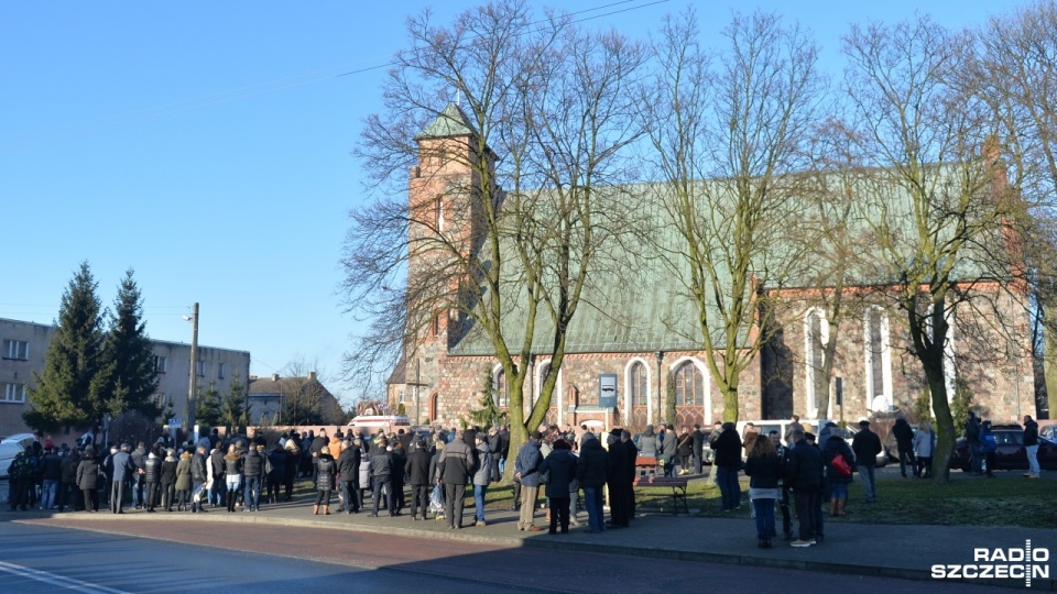 Pogrzeb Łukasza Urbana - kierowcy, który zginął w zamachu terrorystycznym w Berlinie. Fot. Łukasz Szełemej [Radio Szczecin]