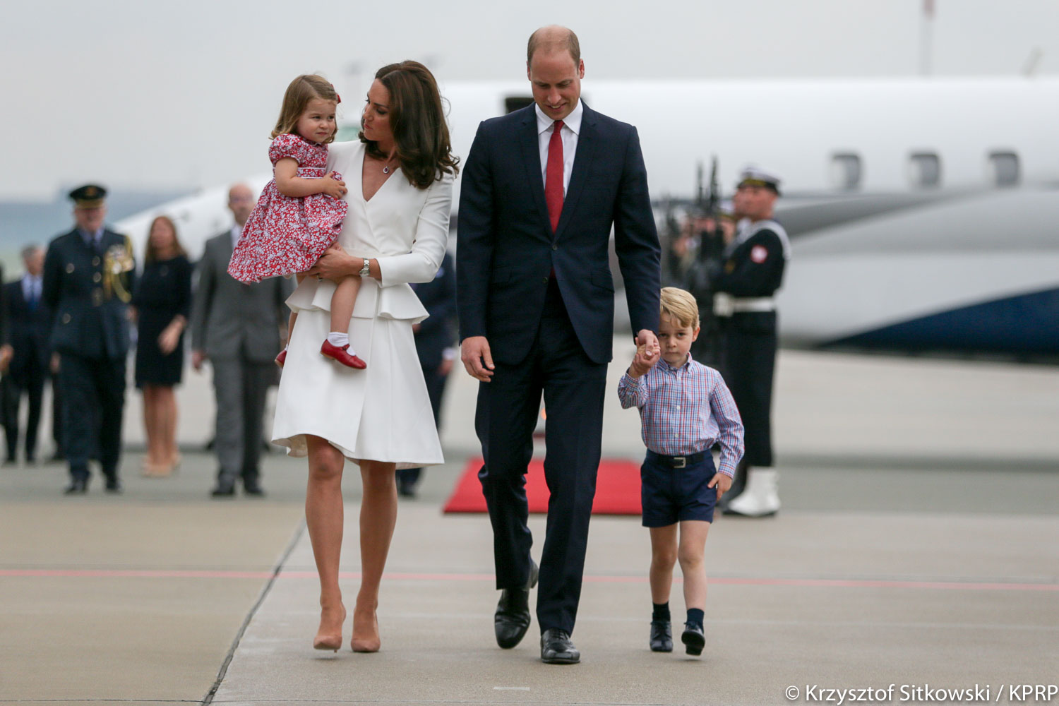 Archiwalne zdjęcie księżnej Kate i księcia William z dziećmi. Fot. Krzysztof Sitkowski/KPRP