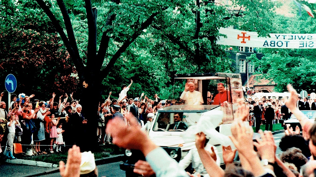 Jan Paweł II w Szczecinie, czerwiec 1987 rok. Fot. Archiwum kościelne