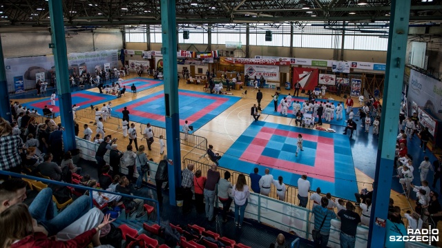 Ponad 260 zawodników z 11 krajów bierze udział w międzynarodowym turnieju karate Polish Open 2017. Fot. Weronika Łyczywek [Radio Szczecin] Karatecy z Europy i Afryki w Szczecinie [WIDEO, ZDJĘCIA]