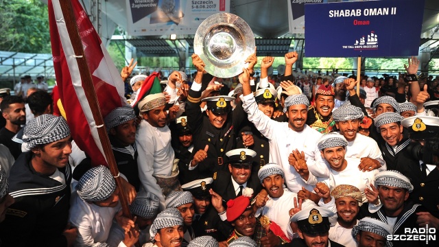 Nagroda Przyjaźni dla "Shabab Oman II". Fot. Olaf Nowicki [Radio Szczecin] Znamy wyniki regat The Tall Ships Races 2017! [DUŻO ZDJĘĆ]