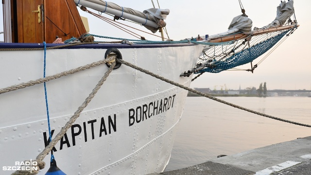STS "Kapitan Borchardt" jest obecnie najstarszym żaglowcem pływającym pod polską banderą. Fot. Łukasz Szełemej [Radio Szczecin] "Kapitan Borchardt" zawinął do portu, zaprasza na pokład [WIDEO, ZDJĘCIA]
