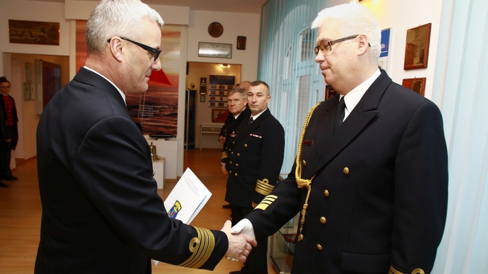Komandor Andrzej Wojtkowiak został nowym szefem sztabu 8. Flotylli Obrony Wybrzeża w Świnoujściu. Fot. M. Purman, źródło: www.8fow.wp.mil.pl