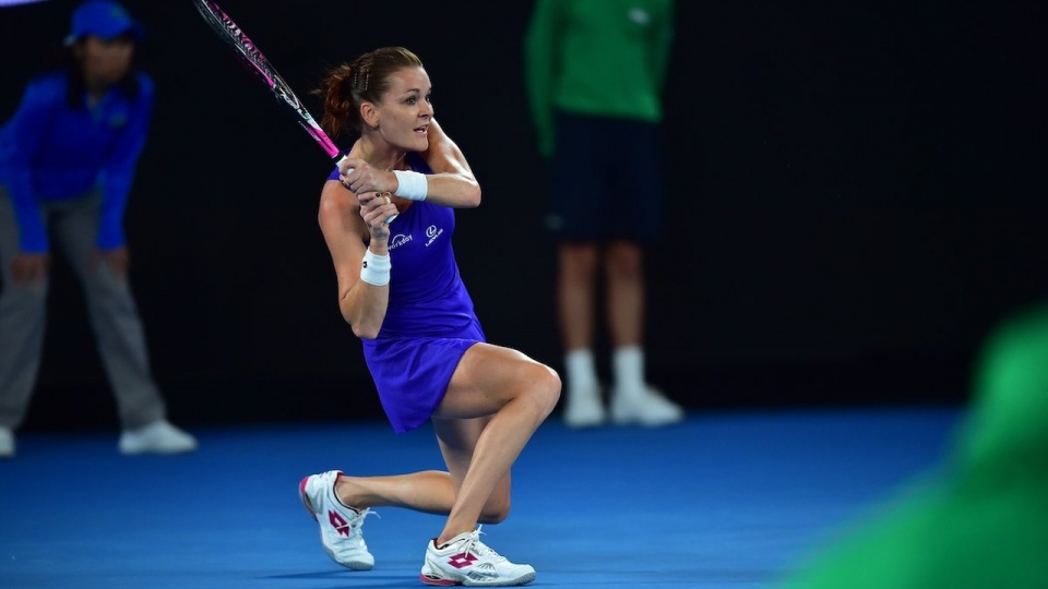 Agnieszka Radwańska w Australian Open. Fot. www.twitter.com/australianopen