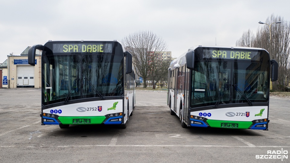 Solarisy Urbino trafiły do Szczecińskiego Przedsiębiorstwa Autobusowego "Dąbie". Fot. Olaf Nowicki [Radio Szczecin]