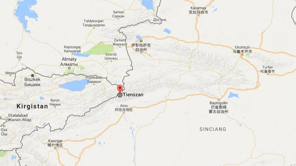 Do wypadku doszło podczas wojskowych ćwiczeń w kotlinie Koksaj w zachodnim Tien Szanie. Fot. www.google.pl/maps