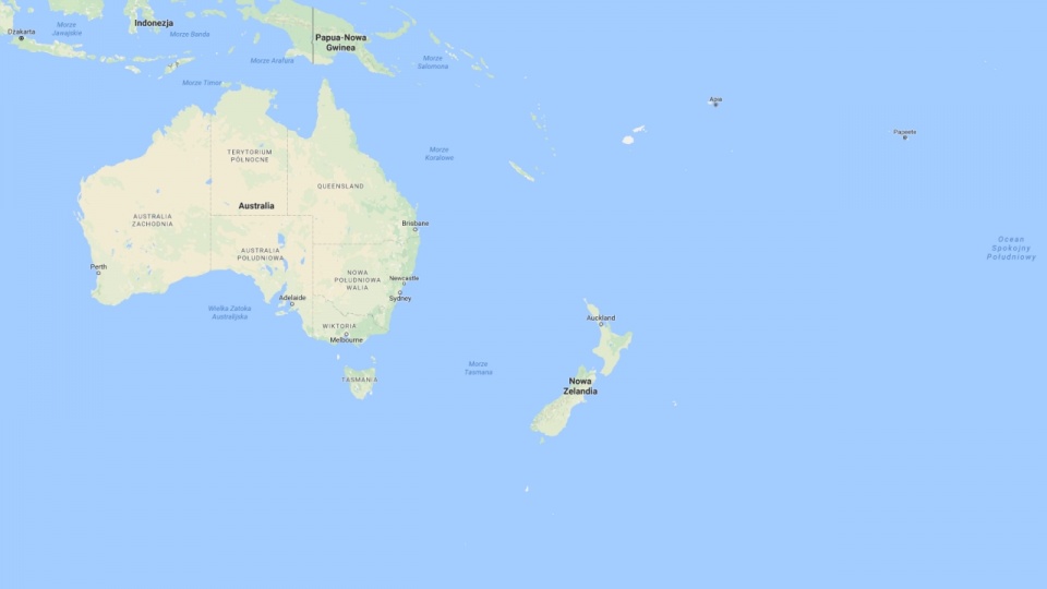 Rzekomy ósmy kontynent to Zelandia. Fot. www.google.pl/maps