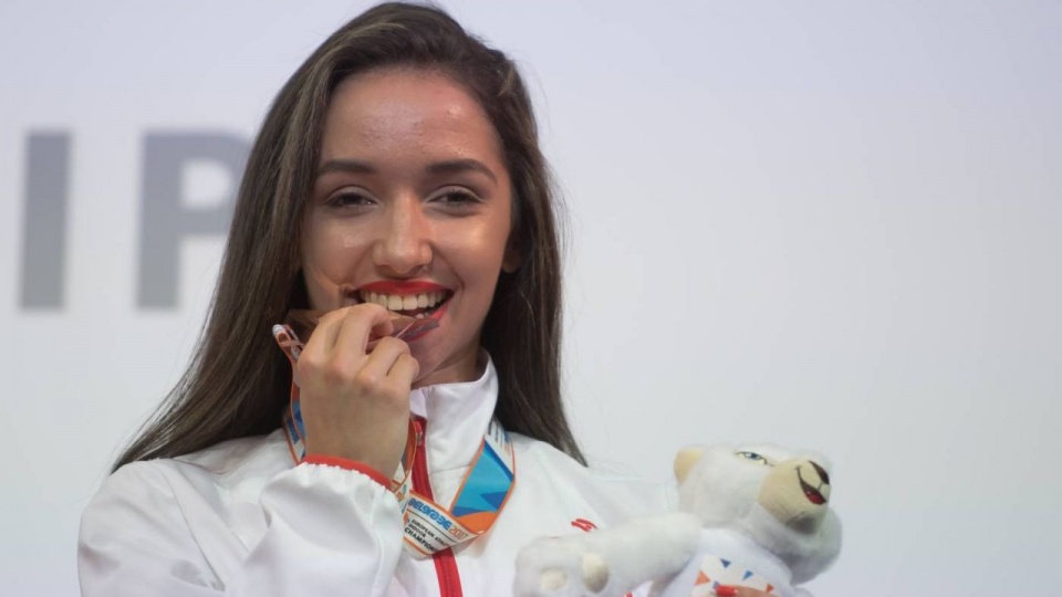 Sofia Ennaoui - brązowy medal w biegu na 1500 metrów. Fot. Marek Biczyk / Polski Związek Lekkiej Atletyki