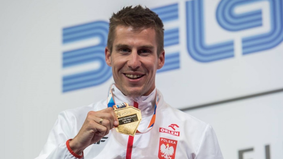 Marcin Lewandowski - złoty medal w biegu na 1500 metrów. Fot. Marek Biczyk / Polski Związek Lekkiej Atletyki