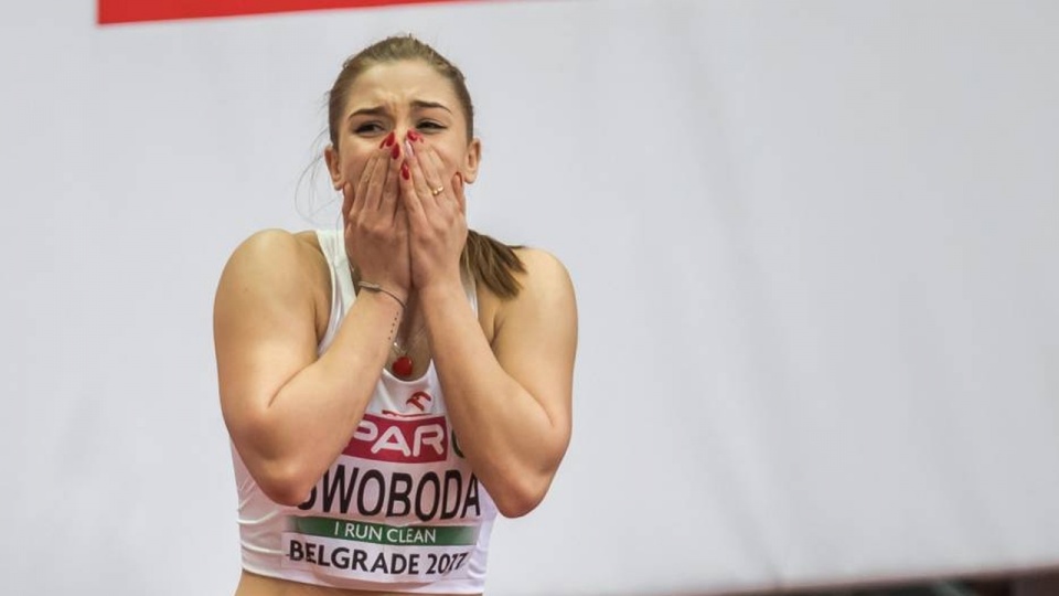 Ewa Swoboda - brązowy medal w biegu na 60 metrów. Fot. Marek Biczyk / Polski Związek Lekkiej Atletyki