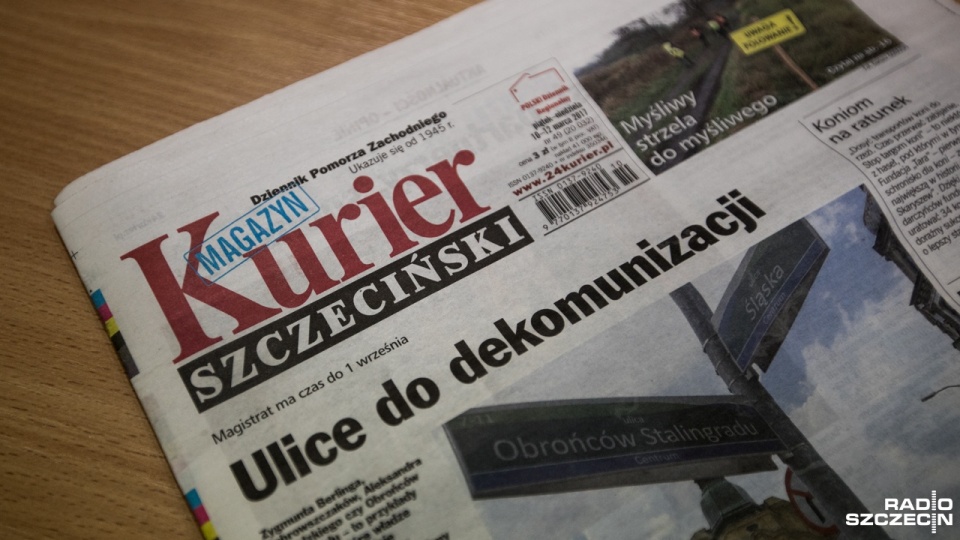 Kurier Szczeciński jest jedynym na Pomorzu Zachodnim - i jednym z ostatnich w kraju - dziennikiem, którego właścicielem jest polski wydawca. Fot. Weronika Łyczywek [Radio Szczecin]