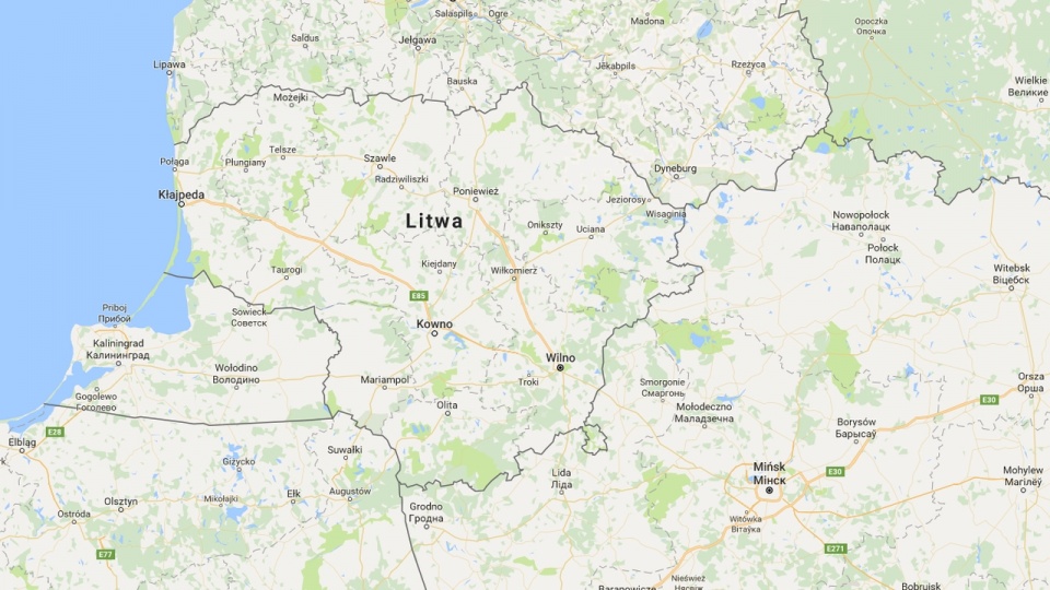 Ogrodzenie powstaje na granicy Litwy i Obwodu Kaliningradzkiego. Źródło: www.google.pl/maps