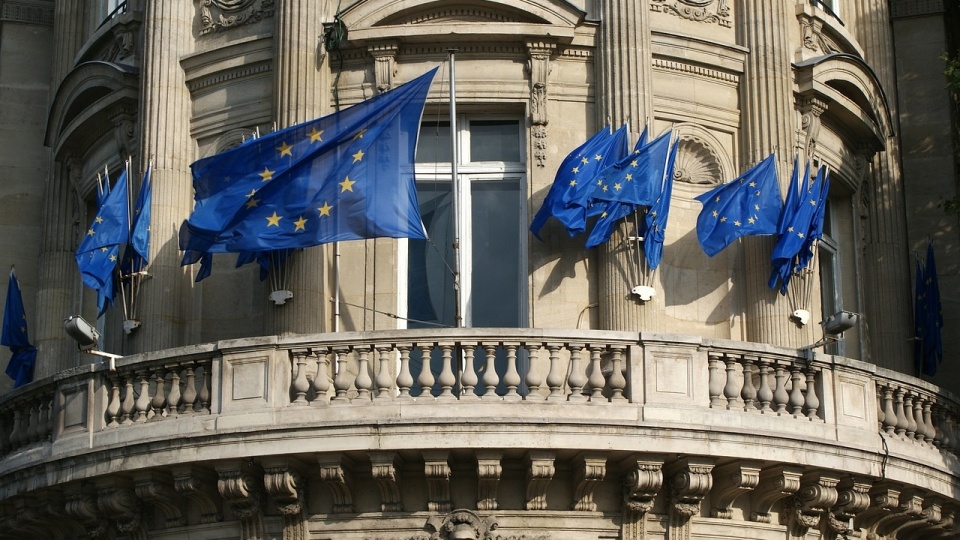 Flagi Unii Europejskiej. Fot. www.pixabay.com/photo-79221 (domena publiczna)