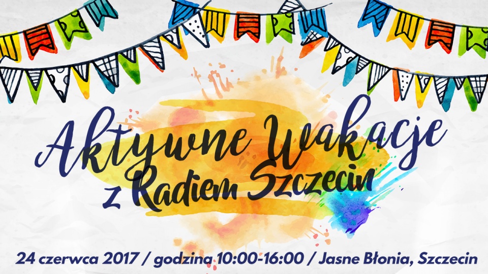 Aktywne Wakacje z Radiem Szczecin. Graf. Radio Szczecin