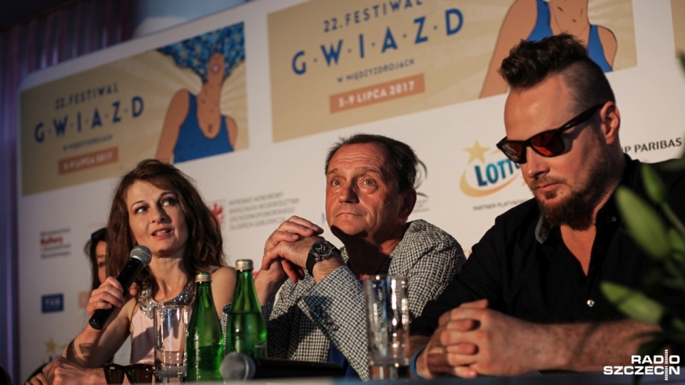 Beata Poźniak, Wojciech Wysocki i Paweł Małaszyński. Fot. Paulina Sawicka [Radio Szczecin]