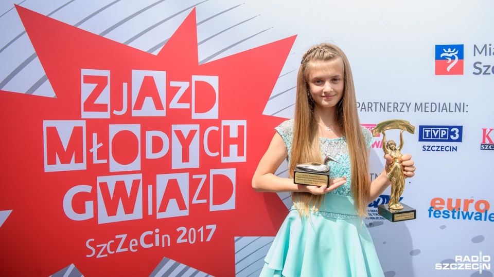 13-letnia Julia Chmielarska wygrała drugi Zjazd Młodych Gwiazd w Szczecinie. Fot. Olaf Nowicki [Radio Szczecin]