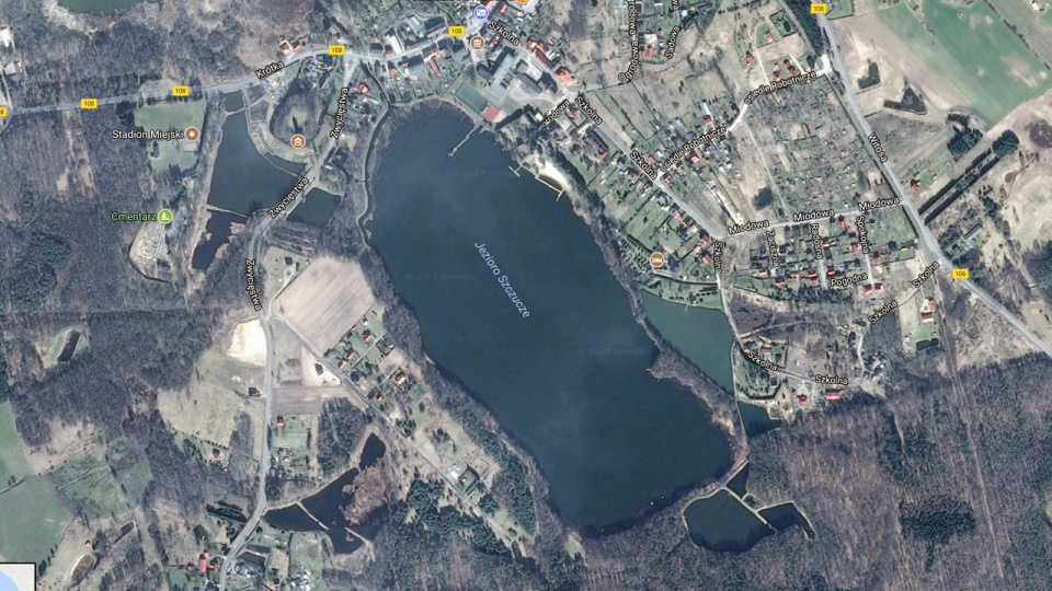 Jezioro Szczucze. Fot. www.googlemaps.com